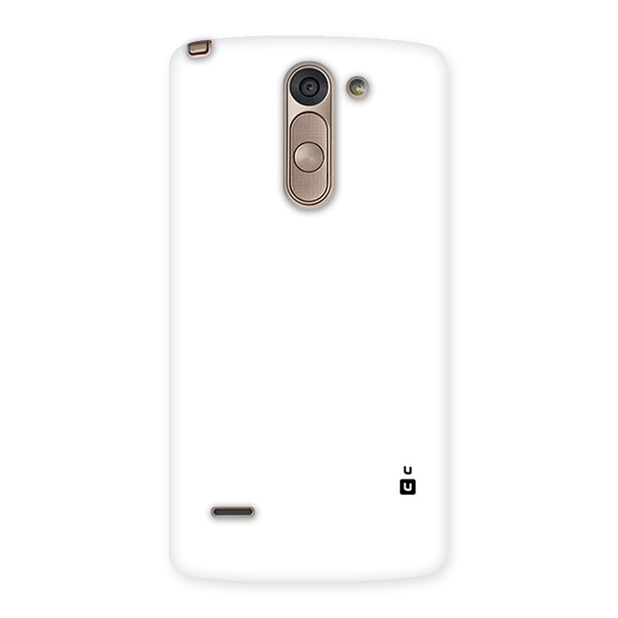 Plain White Back Case for LG G3 Stylus