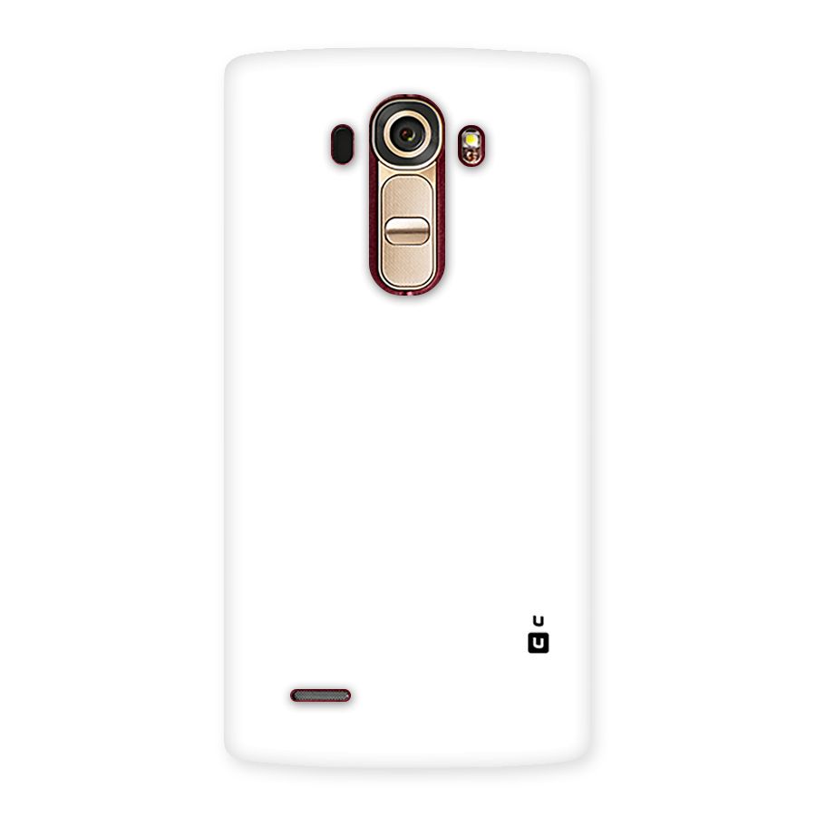 Plain White Back Case for LG G4