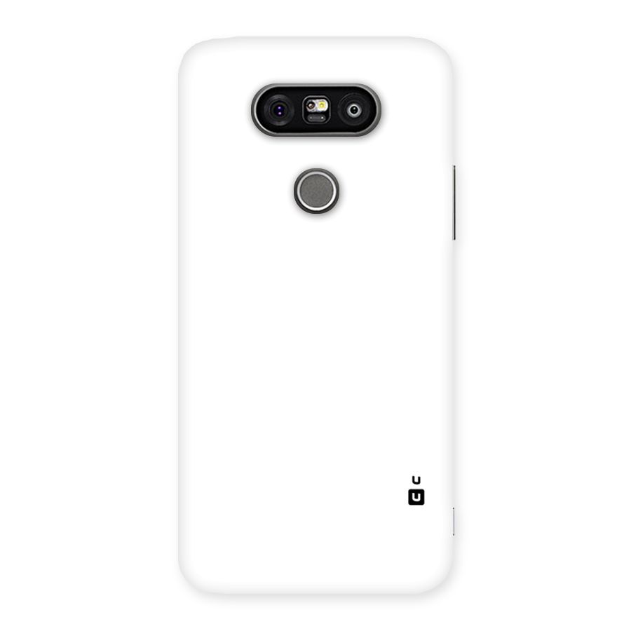 Plain White Back Case for LG G5