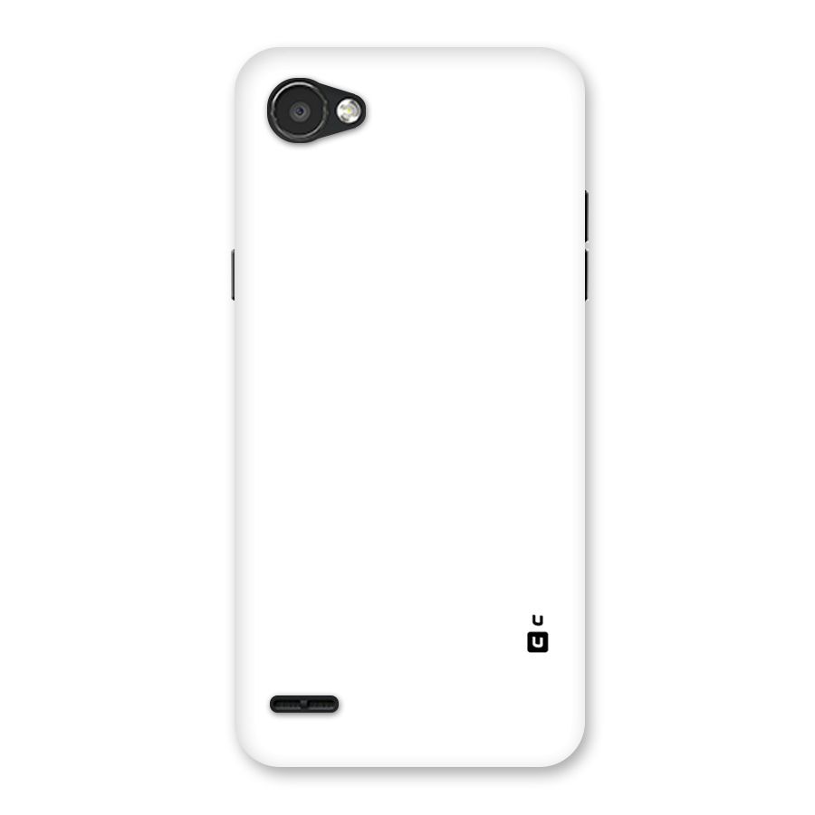 Plain White Back Case for LG Q6