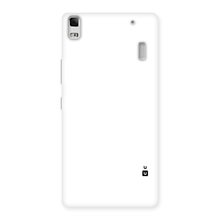 Plain White Back Case for Lenovo A7000