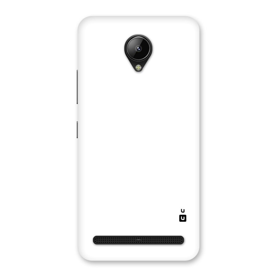Plain White Back Case for Lenovo C2