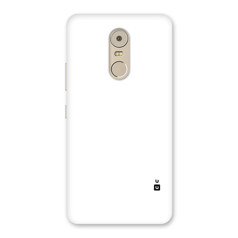 Plain White Back Case for Lenovo K6 Note