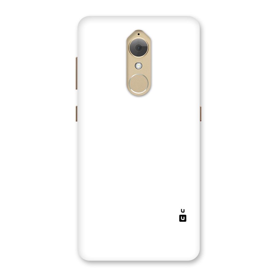 Plain White Back Case for Lenovo K8
