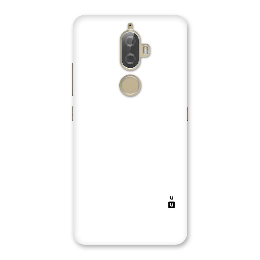 Plain White Back Case for Lenovo K8 Plus