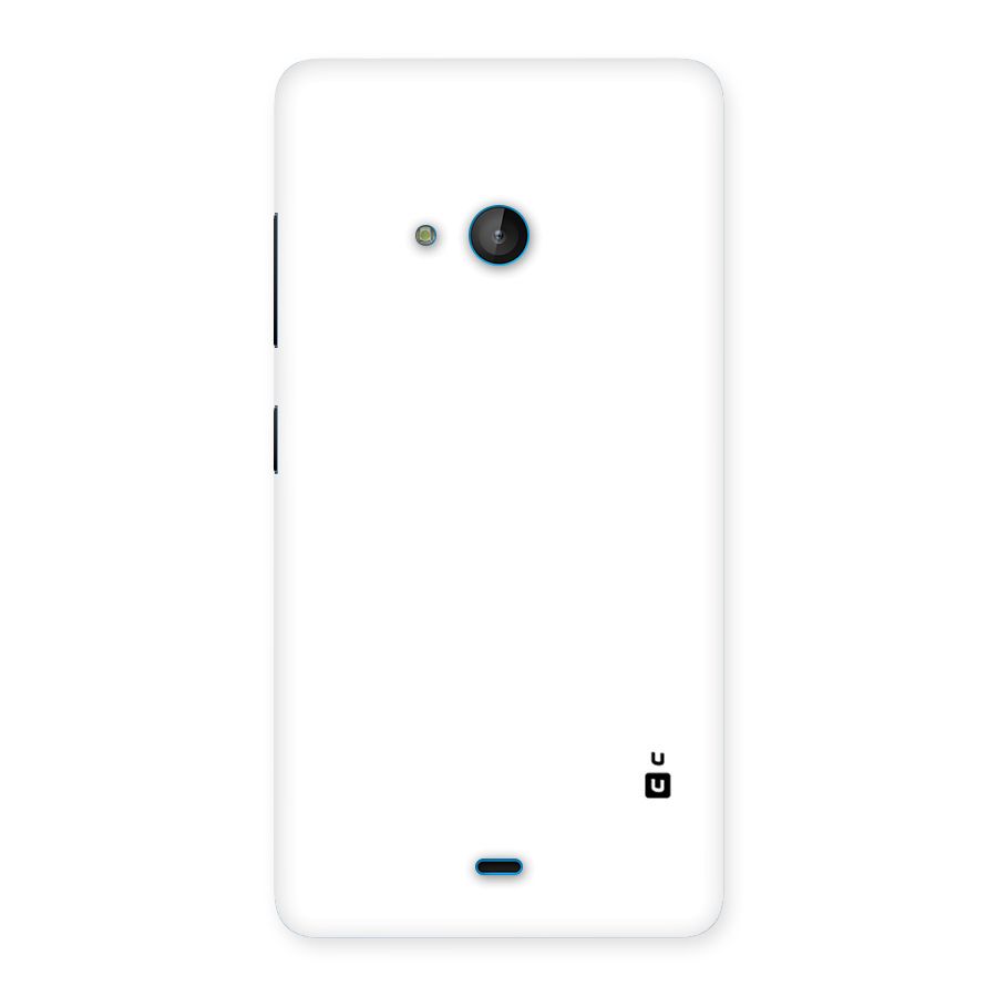 Plain White Back Case for Lumia 540
