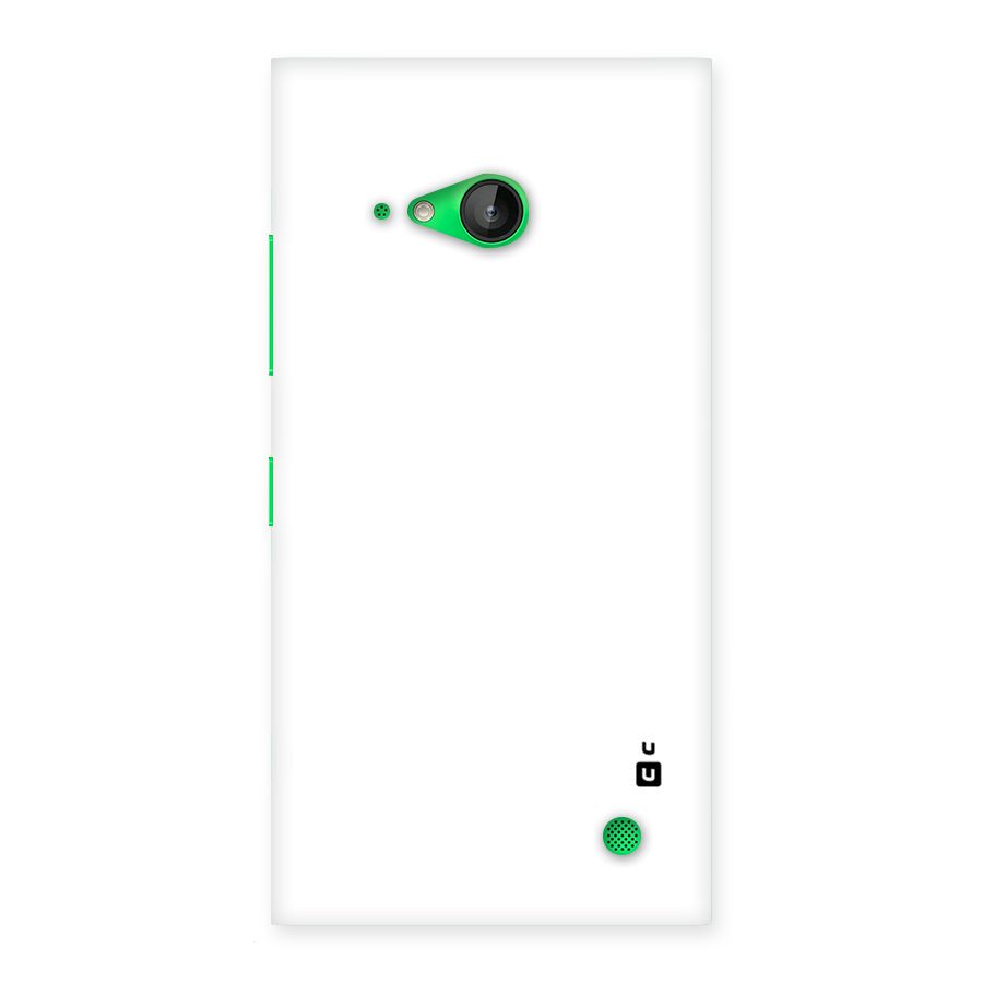 Plain White Back Case for Lumia 730