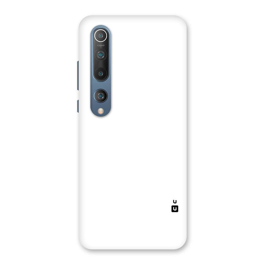 Plain White Back Case for Mi 10