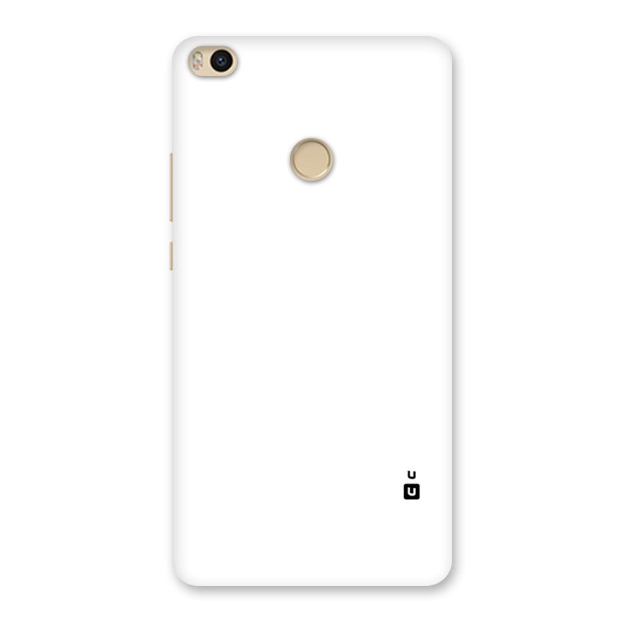 Plain White Back Case for Mi Max 2