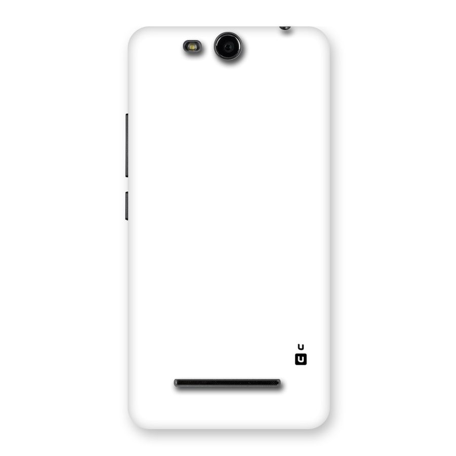 Plain White Back Case for Micromax Canvas Juice 3 Q392