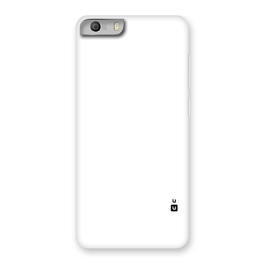 Plain White Back Case for Micromax Canvas Knight 2