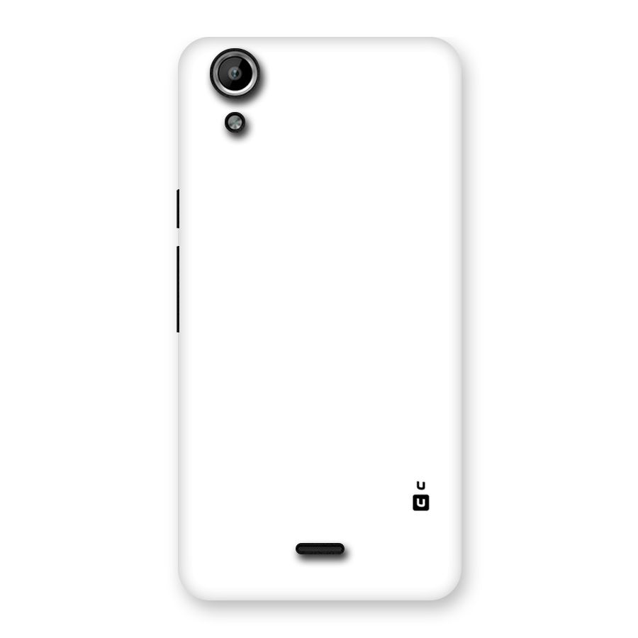 Plain White Back Case for Micromax Canvas Selfie Lens Q345