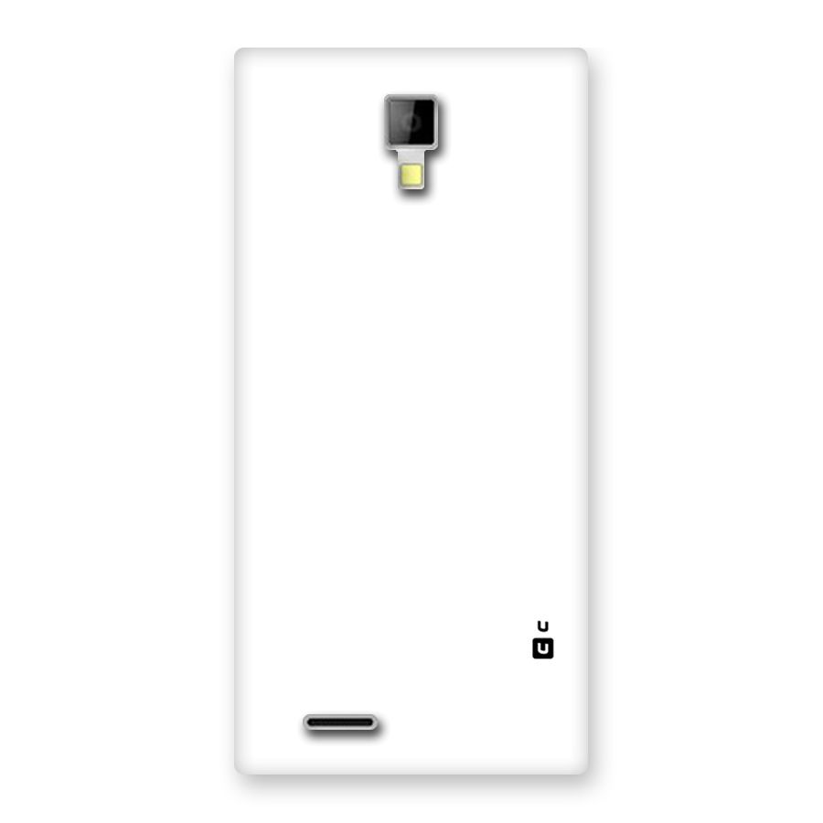 Plain White Back Case for Micromax Canvas Xpress A99