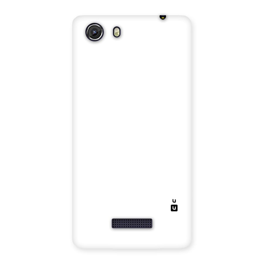 Plain White Back Case for Micromax Unite 3