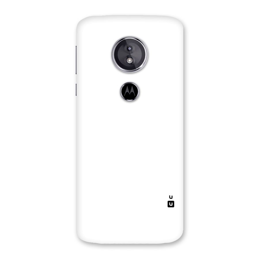 Plain White Back Case for Moto E5