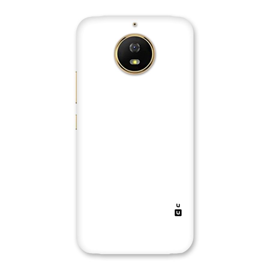 Plain White Back Case for Moto G5s
