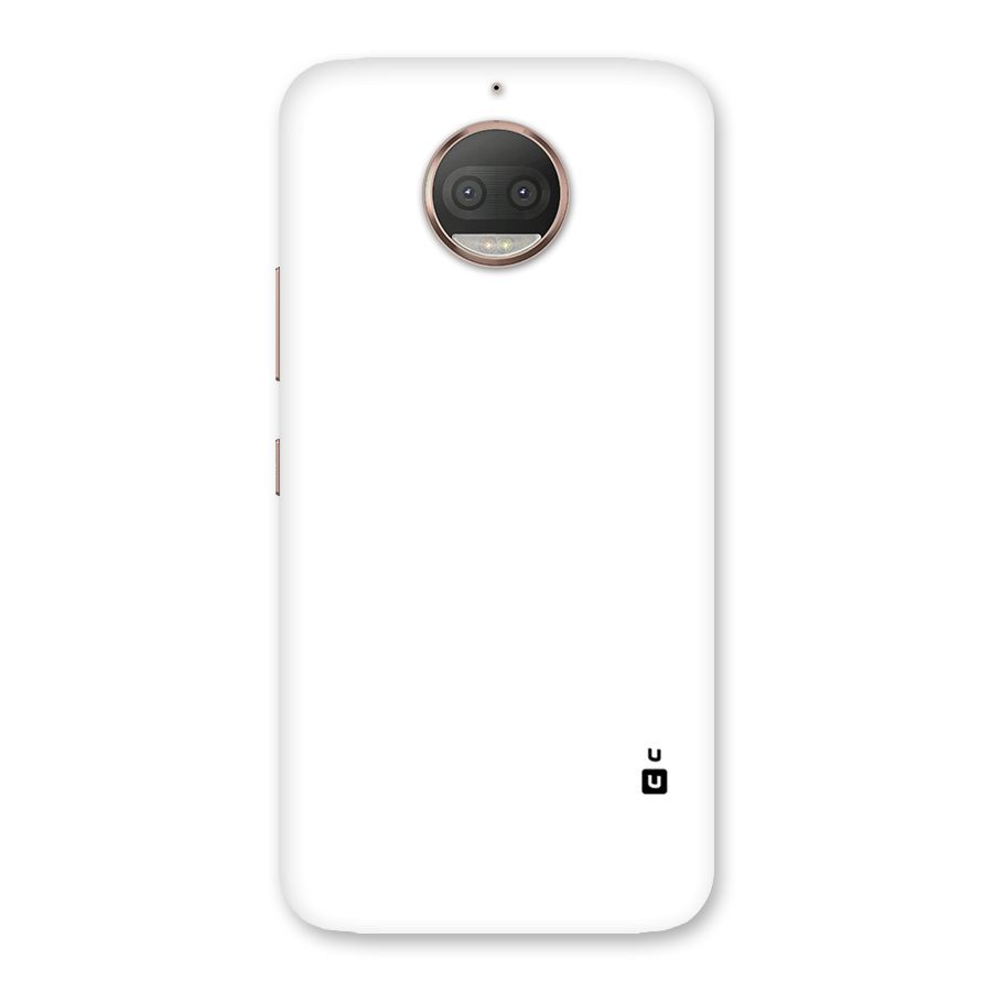 Plain White Back Case for Moto G5s Plus