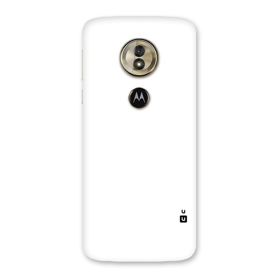 Plain White Back Case for Moto G6 Play