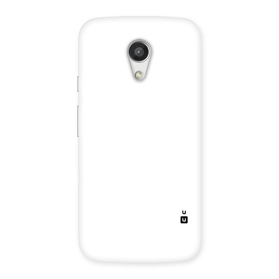 Plain White Back Case for Moto G 2nd Gen