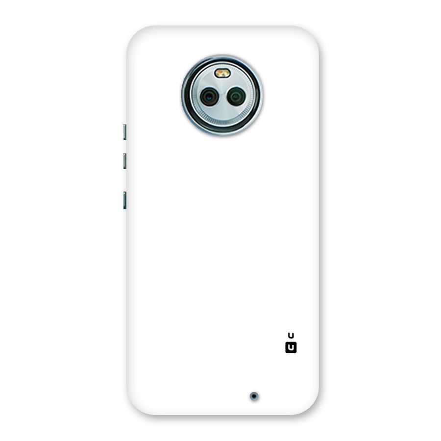 Plain White Back Case for Moto X4