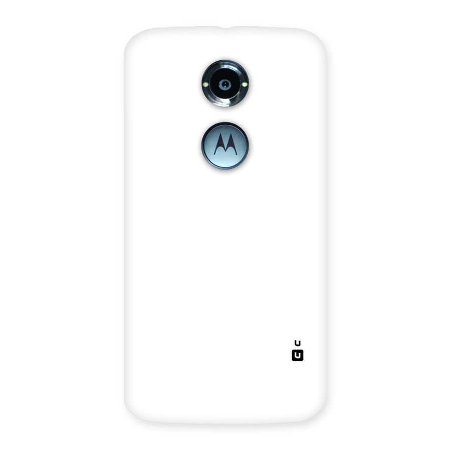 Plain White Back Case for Moto X 2nd Gen