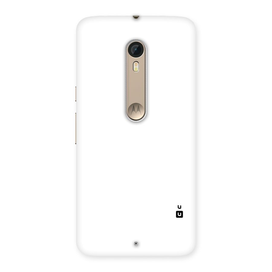 Plain White Back Case for Motorola Moto X Style