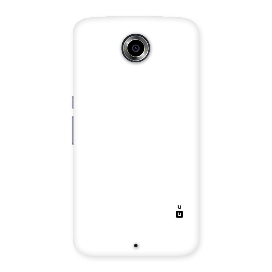 Plain White Back Case for Nexsus 6