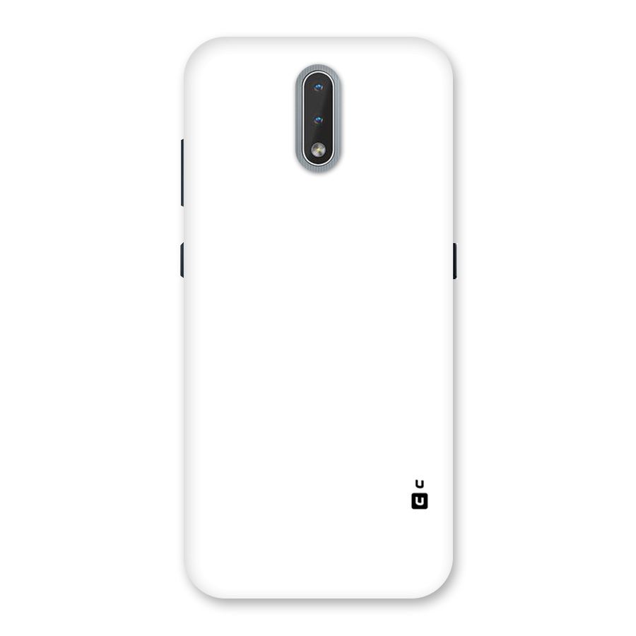 Plain White Back Case for Nokia 2.3