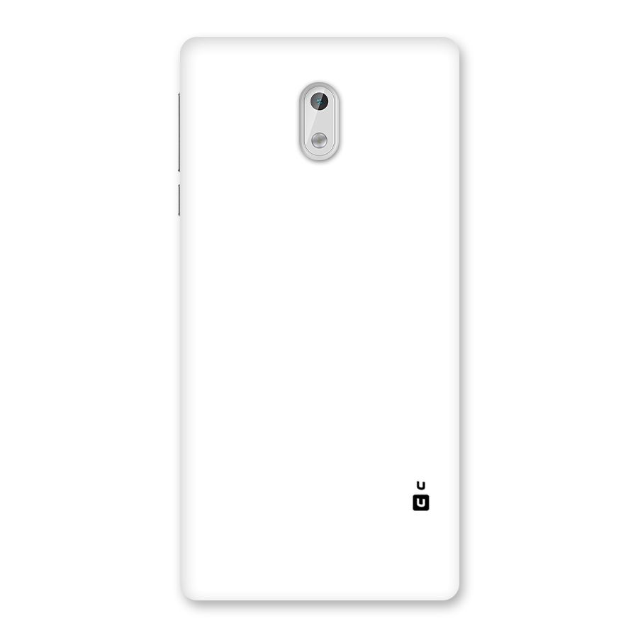 Plain White Back Case for Nokia 3