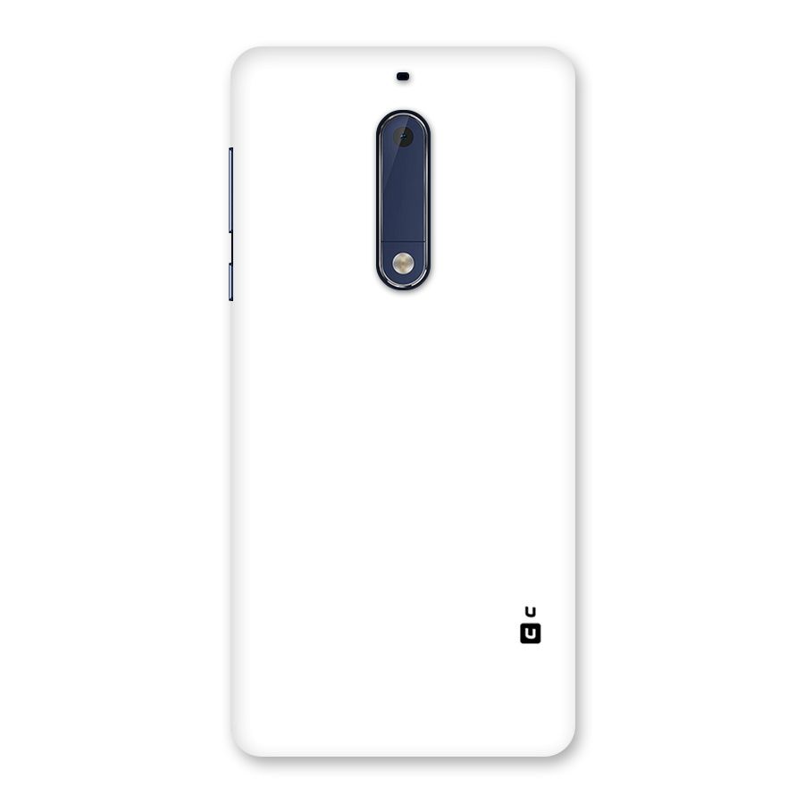 Plain White Back Case for Nokia 5