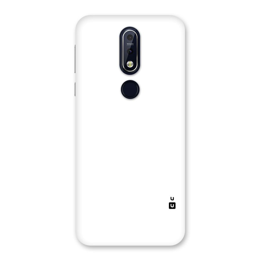 Plain White Back Case for Nokia 7.1