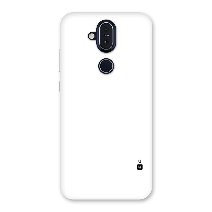 Plain White Back Case for Nokia 8.1