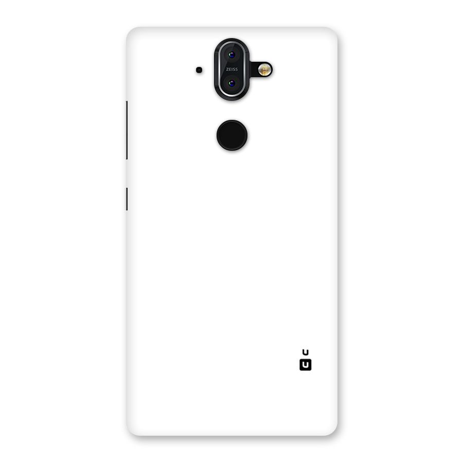 Plain White Back Case for Nokia 8 Sirocco