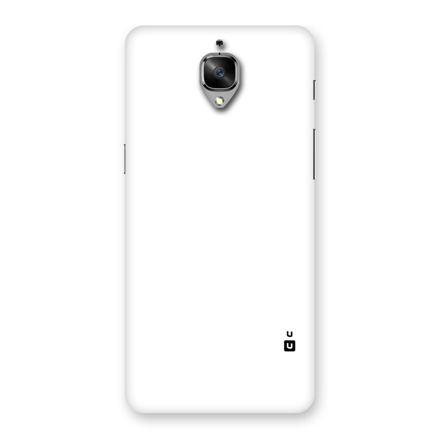Plain White Back Case for OnePlus 3T