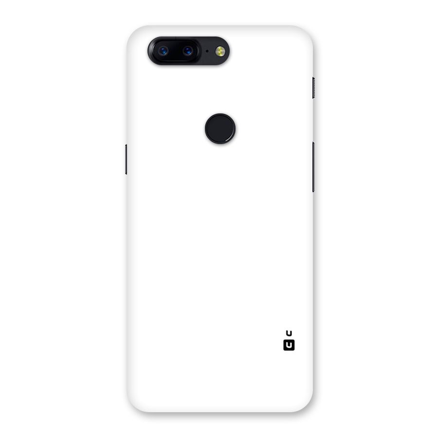 Plain White Back Case for OnePlus 5T
