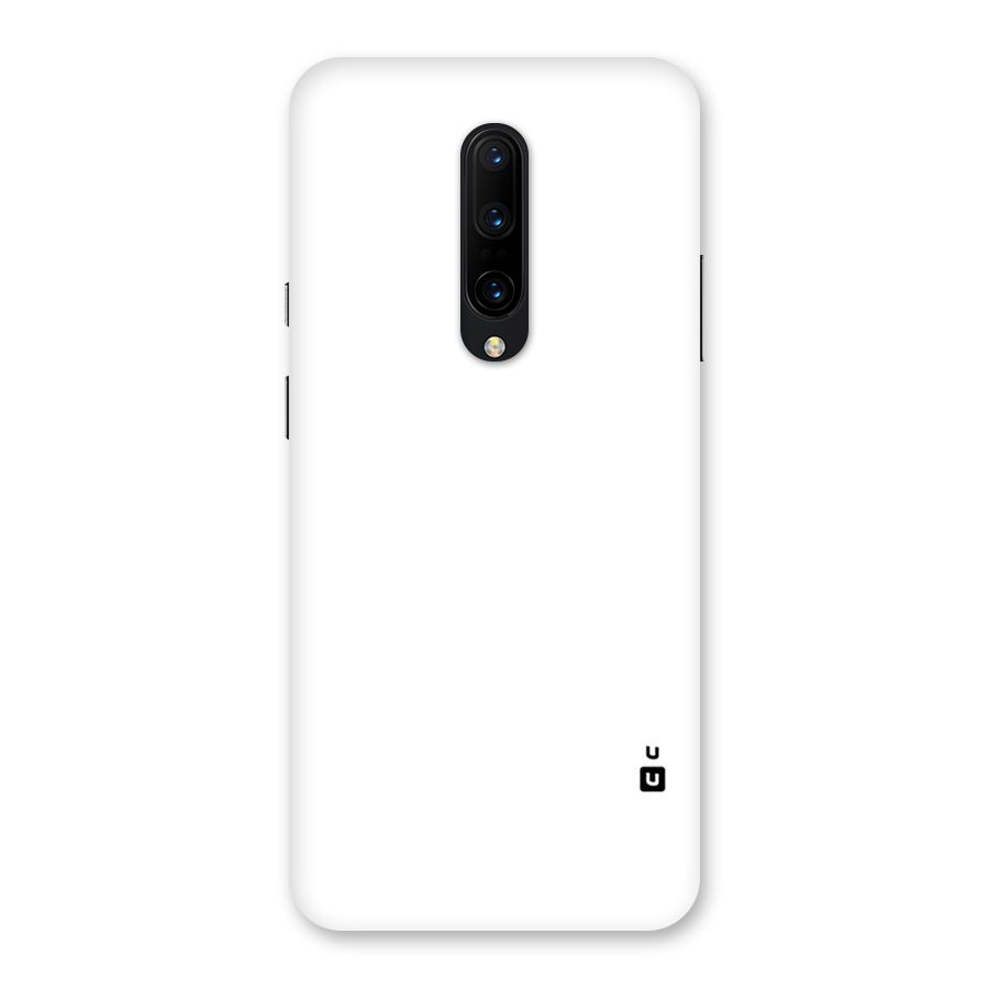 Plain White Back Case for OnePlus 7 Pro