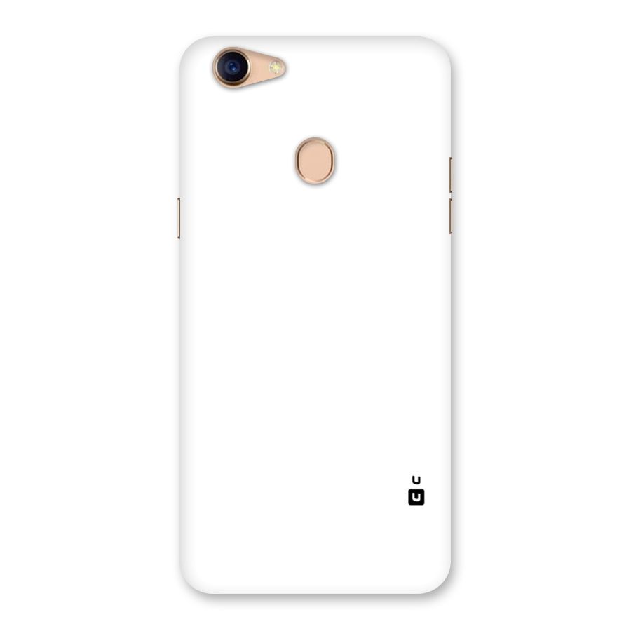 Plain White Back Case for Oppo F5 Youth