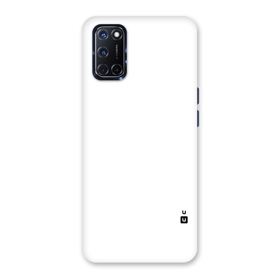 Plain White Back Case for Oppo A52