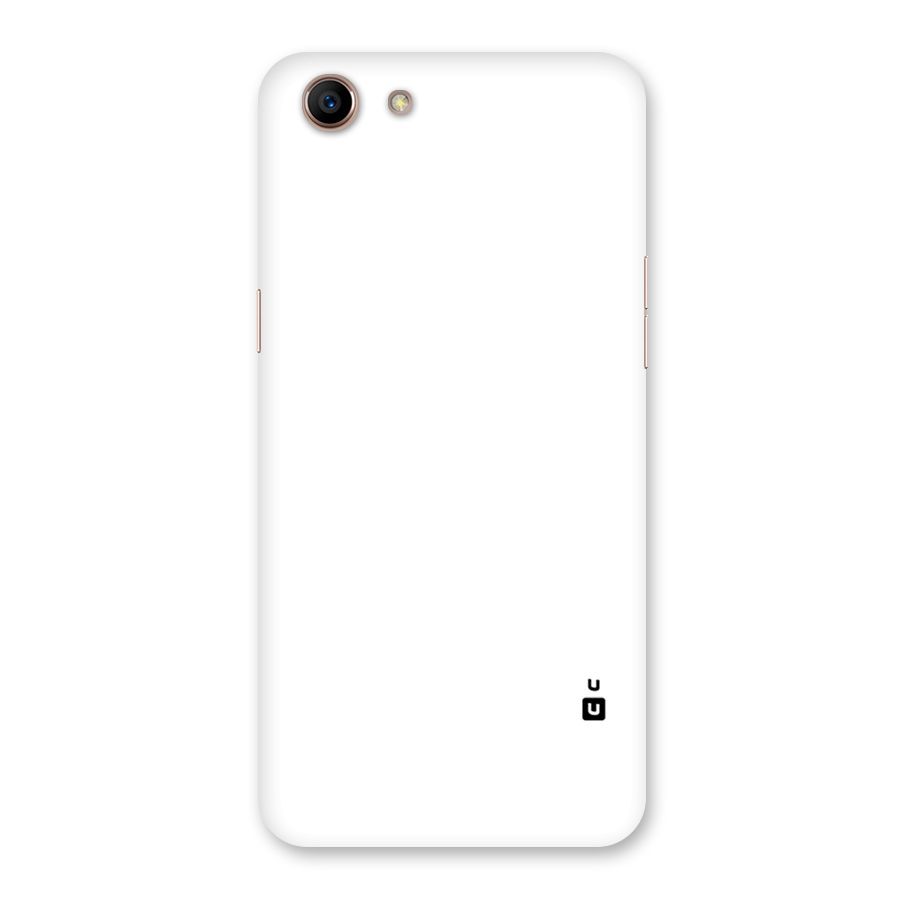Plain White Back Case for Oppo A83 (2018)