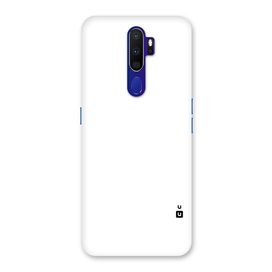 Plain White Back Case for Oppo A9 (2020)