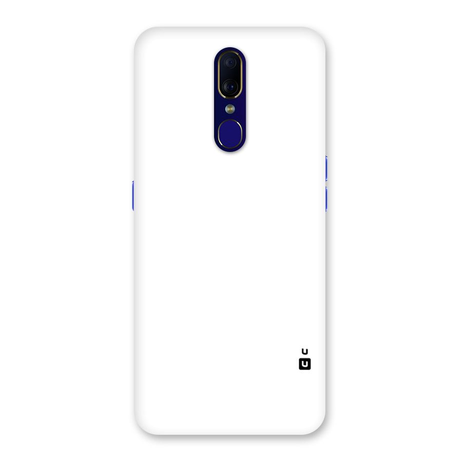 Plain White Back Case for Oppo F11
