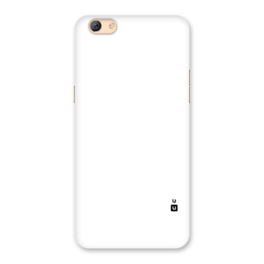Plain White Back Case for Oppo F3 Plus