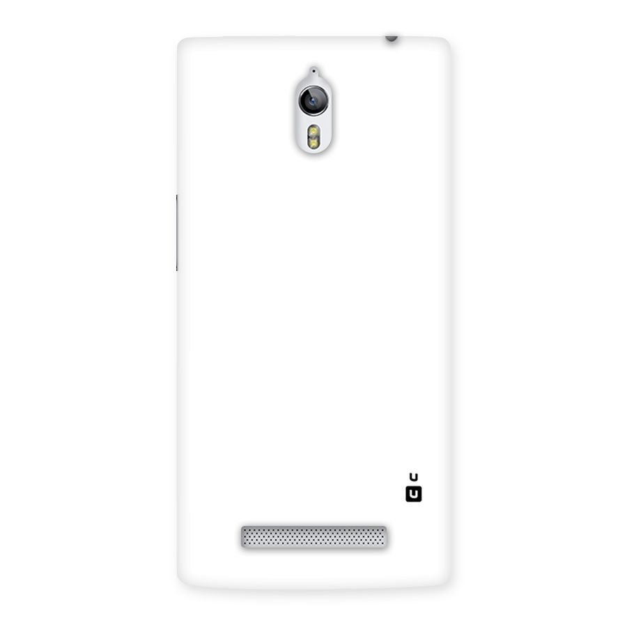 Plain White Back Case for Oppo Find 7