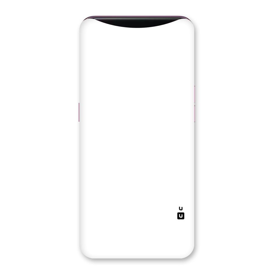 Plain White Back Case for Oppo Find X
