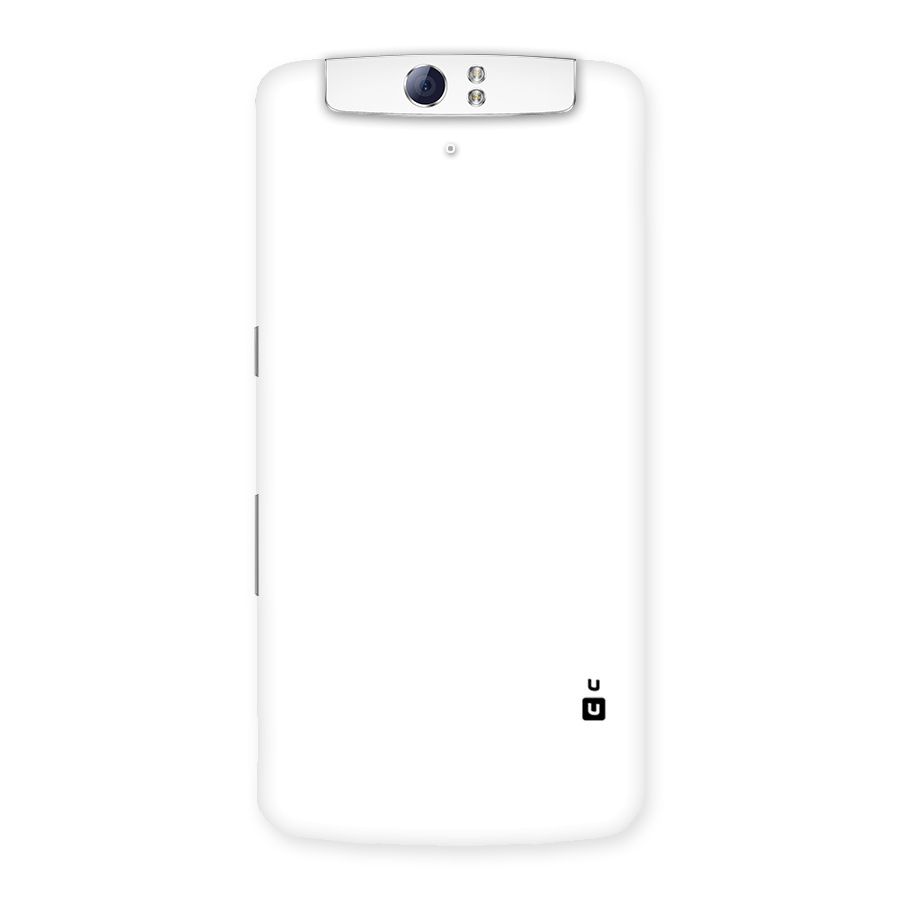 Plain White Back Case for Oppo N1