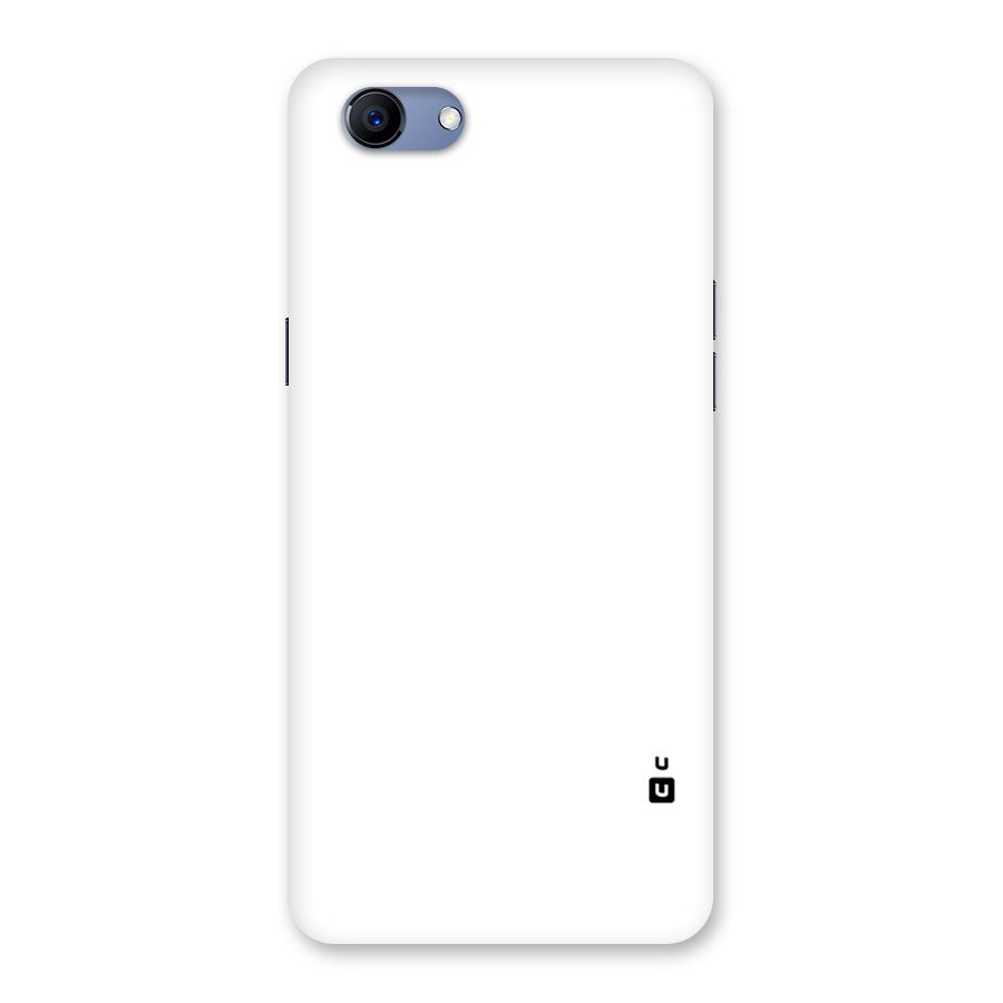 Plain White Back Case for Oppo Realme 1