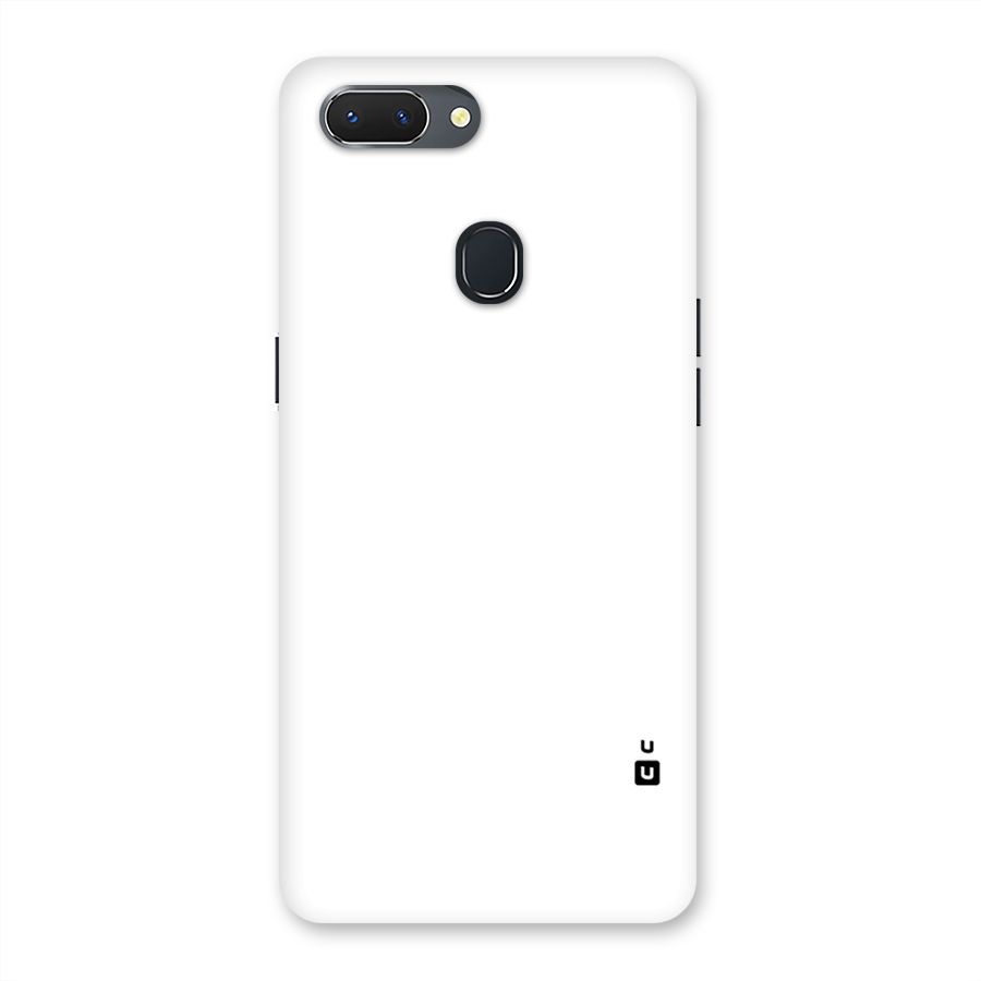 Plain White Back Case for Oppo Realme 2