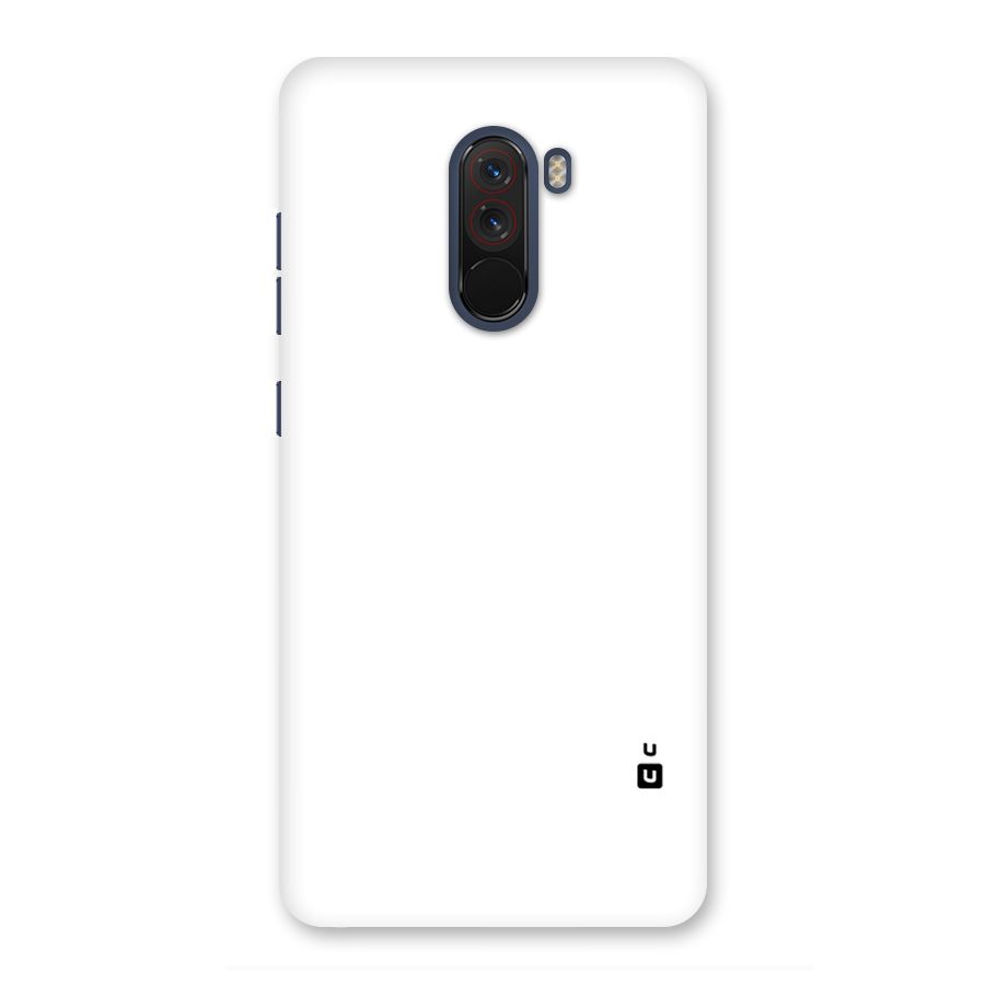 Plain White Back Case for Poco F1