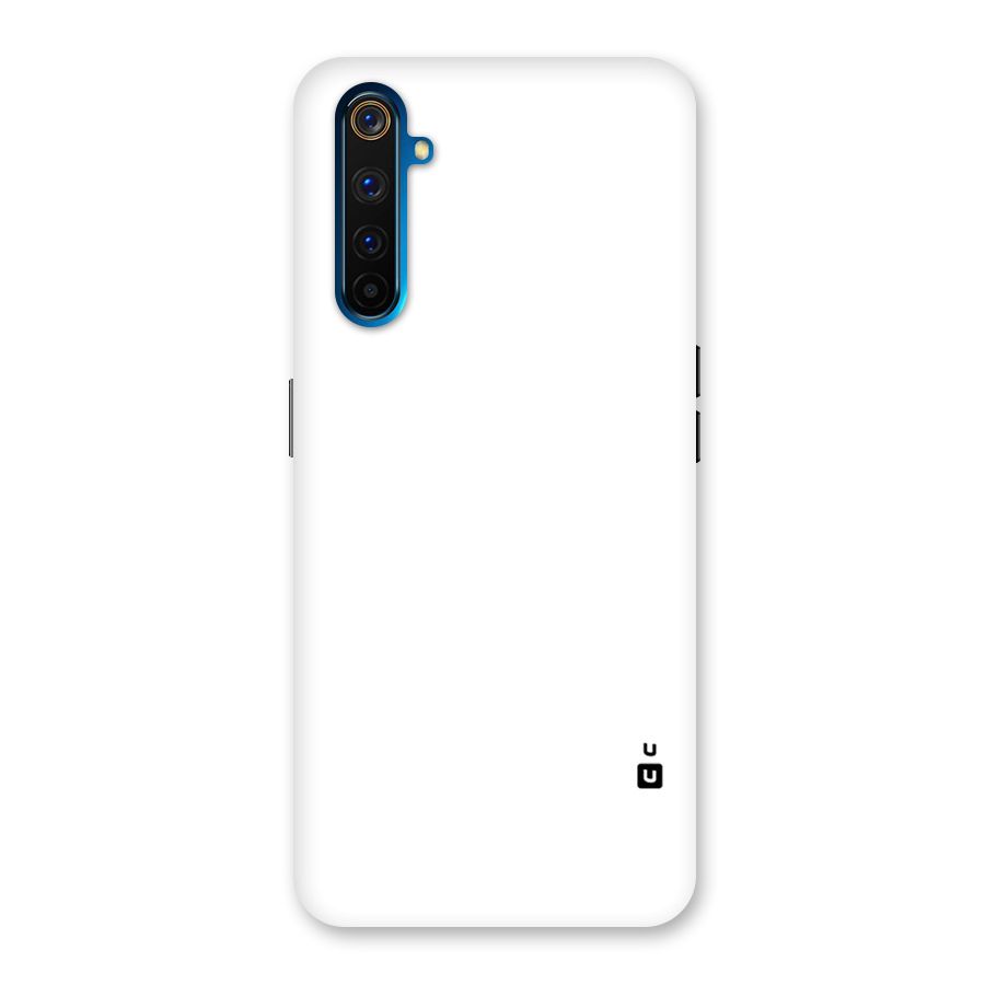 Plain White Back Case for Realme 6 Pro