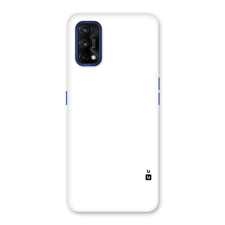 Plain White Back Case for Realme 7 Pro